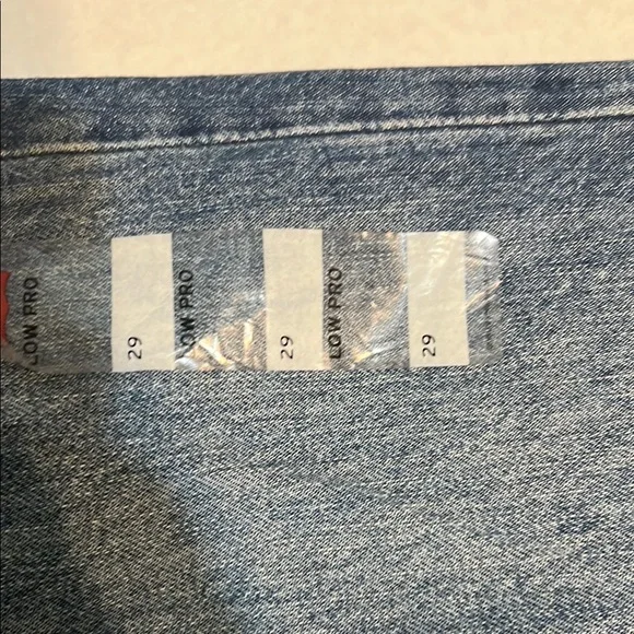 Levi's Blue Straight Jeans with Knee Distressing size 29 - Picture 4 of 9